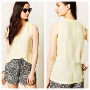Anthropologie Cloth & Stone v-neck sleeveless rayon top 11394
